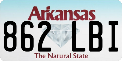 AR license plate 862LBI