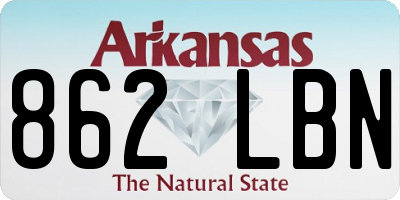 AR license plate 862LBN
