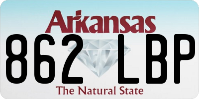 AR license plate 862LBP