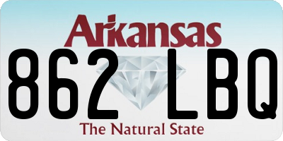 AR license plate 862LBQ