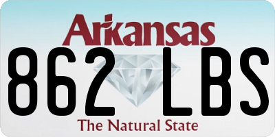 AR license plate 862LBS