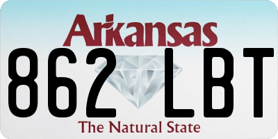 AR license plate 862LBT