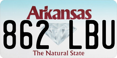 AR license plate 862LBU