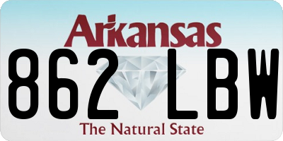 AR license plate 862LBW