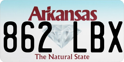 AR license plate 862LBX