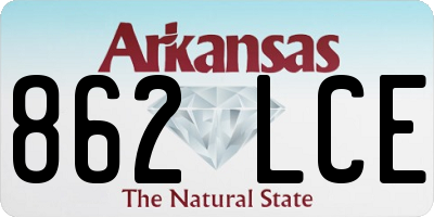 AR license plate 862LCE