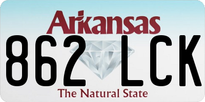 AR license plate 862LCK
