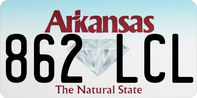 AR license plate 862LCL
