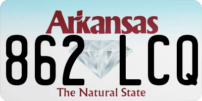 AR license plate 862LCQ