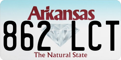 AR license plate 862LCT
