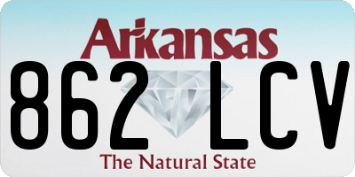 AR license plate 862LCV