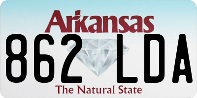 AR license plate 862LDA