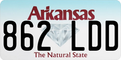 AR license plate 862LDD