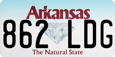 AR license plate 862LDG