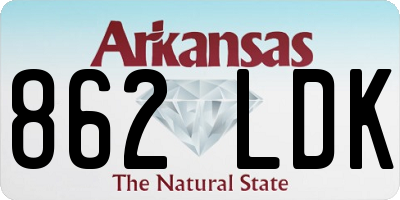AR license plate 862LDK