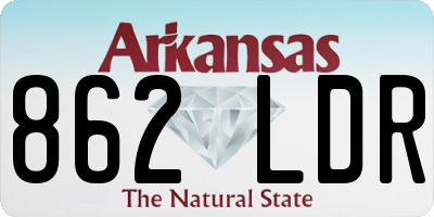AR license plate 862LDR