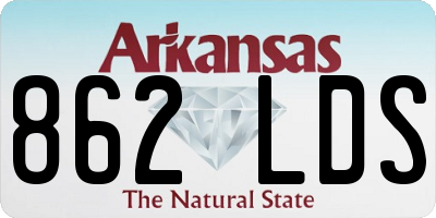 AR license plate 862LDS