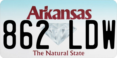 AR license plate 862LDW