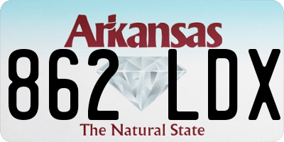 AR license plate 862LDX