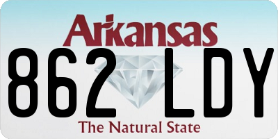 AR license plate 862LDY