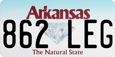 AR license plate 862LEG