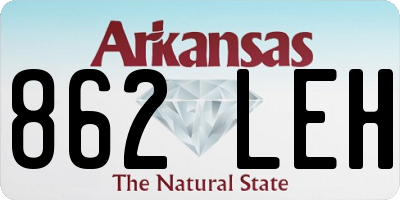 AR license plate 862LEH