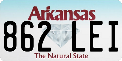 AR license plate 862LEI