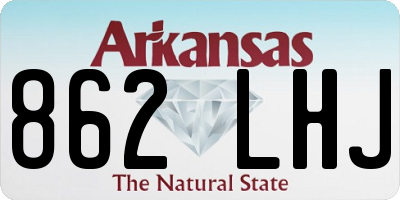 AR license plate 862LHJ