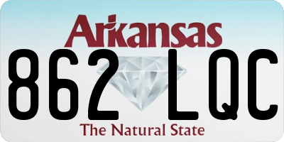 AR license plate 862LQC