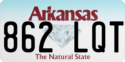AR license plate 862LQT
