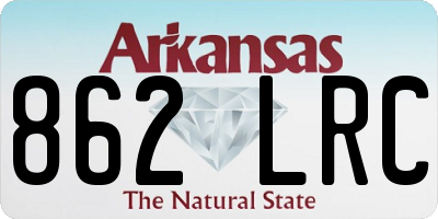AR license plate 862LRC