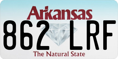 AR license plate 862LRF