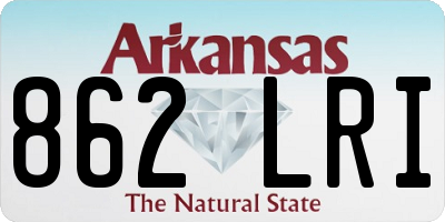AR license plate 862LRI