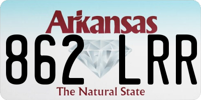 AR license plate 862LRR