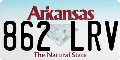 AR license plate 862LRV