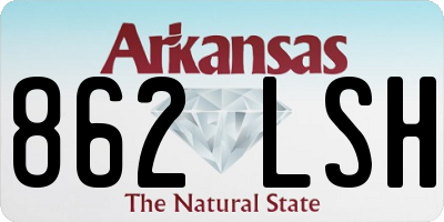 AR license plate 862LSH
