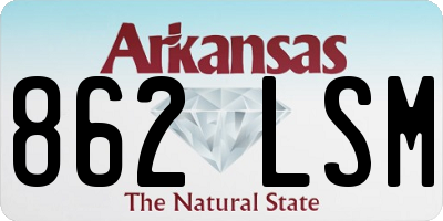 AR license plate 862LSM