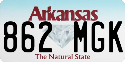AR license plate 862MGK