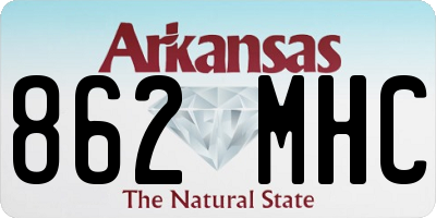 AR license plate 862MHC