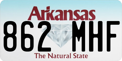 AR license plate 862MHF