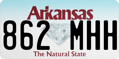 AR license plate 862MHH