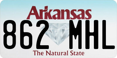 AR license plate 862MHL