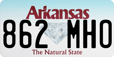 AR license plate 862MHO