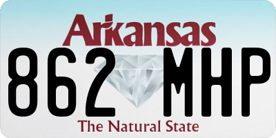 AR license plate 862MHP