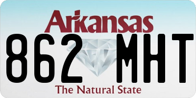 AR license plate 862MHT