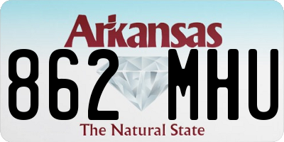 AR license plate 862MHU