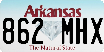 AR license plate 862MHX
