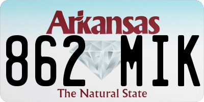 AR license plate 862MIK