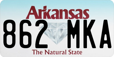AR license plate 862MKA