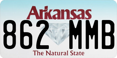 AR license plate 862MMB
